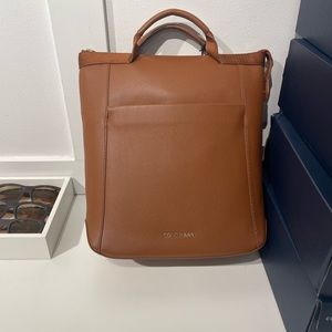 Cole Haan small leather convertible backpack